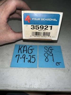 Relé de corte de compresor de aire acondicionado Four Seasons 35921 Chrysler Dodge Plymouth 1983-1987 Foto 1 de 4