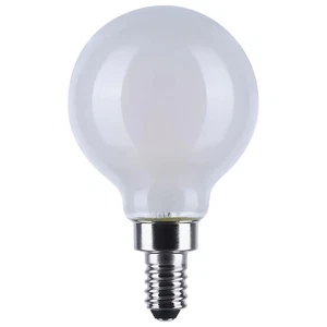 4.5 Watt LED G16.5 - 3000K-2000K Warm Dimming - Candelabra Base - White Finish - - Picture 1 of 6
