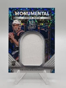 2024 Panini Spectra - Monumental Materials Drake Maye RC Neon Blue 36/50!  - Picture 1 of 2