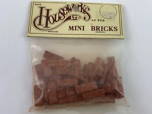 Miniature Dollhouse Mini Bricks Houseworks Red Clay 8204 1:12 Flooring 50 Pieces - Picture 1 of 4