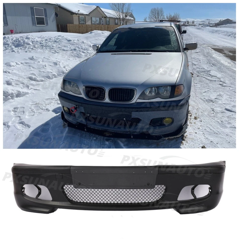 Front Bumper Complete Assembly Fit M-Tech Style For BMW 3 Series E46 1999-2006 Foto 1 de 4