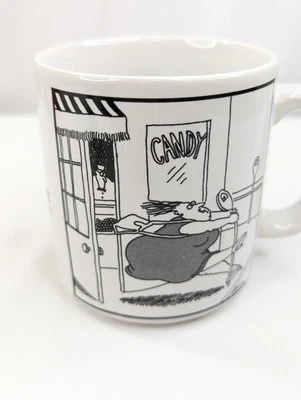 Mug 1982 The Far Side Comic “Don’t Let The Candy Store Suck You In” Gary Larson - Image 1 of 4