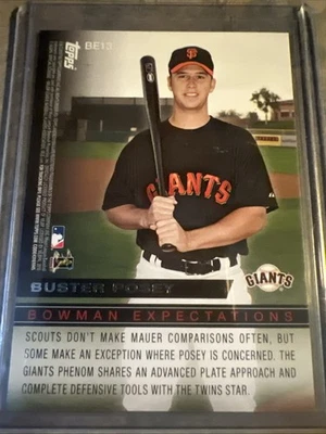 Bowman Expectations Buster Posey y Joe Mauer Rookies BE13 2010 Foto 1 de 2