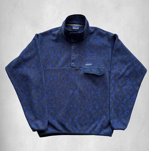 Chaqueta Suéter De Colección Patagonia Snap-T Polar Diamante Patrón Geométrico Mediana Rara - Imagen 1 de 5
