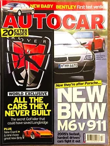 AUTOCAR MAGAZINE 26-APR-05 - BMW M6 E63, Porsche 911, Cadillac STS, Toyota Aygo - Picture 1 of 2