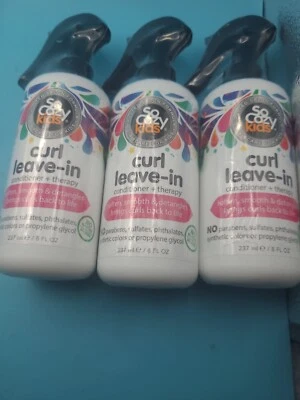 Acondicionador sin enjuague So Cosy Kids Curl + terapia 8 fl oz, 3 botellas Foto 1 de 4