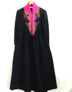 Maxi 1/2 Bolsillos con Cremallera Bordado Borde Talla M de Terciopelo Encubrimiento Vanity Fair De Colección - Imagen 1 de 9