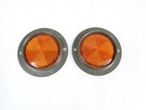 Yellow Reflector Set (Pair) For MB Willys Jeep Dodge GMC #14D12 - Imagen 1 de 7