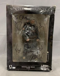 Game Of Thrones-Signed- Dark Horse Deluxe HBO- Hodor & Bran Figure, No COA - Picture 1 of 8