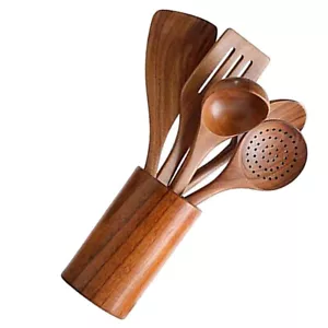 Kitchen Gadgets Mixing Spoon Grill Spatula Cooking Baking Spoon Filter Spoon - Picture 1 of 12