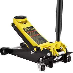 VEVOR 3T Steel Low Profile Hydraulic Floor Jack Car Trolley Quick Lift Dual Pump - Picture 1 of 12