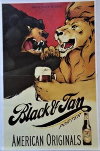 Black & Tan Porter Bier 1996 Werbung 2-seitiges POSTER - Bild 1 von 5