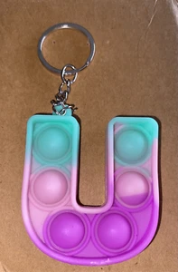 Llavero juguete inquieto Letter U Pop It - Imagen 1 de 2