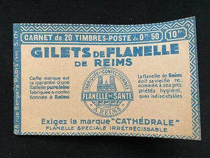 Carnet de timbres " Gilets de flanelle de Reims " 1929 - 50 centimes - Imagen 1 de 6