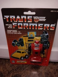 TRANSFORMERS G1 AUTOBOT BUMBLEBEE RED MINIBOT US SELLER - Picture 1 of 4