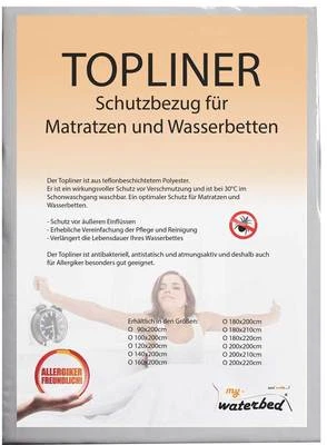 Topliner Capliner Slipcover Protector Dust Cover for Waterbeds Mattresses - Image 1 of 3