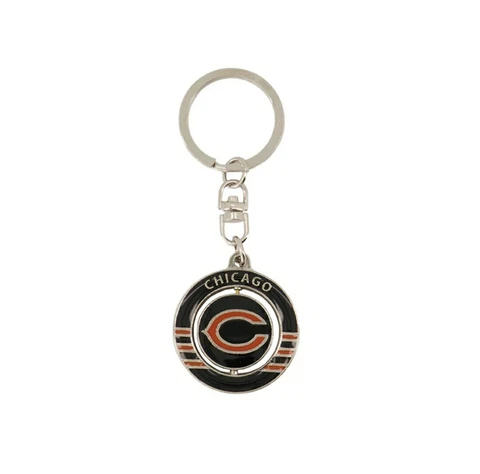 NFL Football keychain Bears Chicago Logo Spinner Key Chain Cover