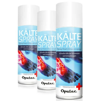 B-WARE 3 x 400ml Oputec Kältespray Classic Sport Eisspray Kühlspray Erste-Hilfe