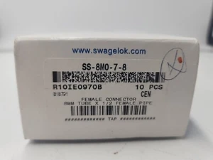 Swagelok SS-8M0-7-8 Stainless Steel Swagelok Tube Fitting Female Connector QTY10 - Picture 1 of 6
