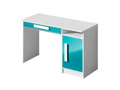 Schreibtisch GULIVER G9 mit Tür und Schublade Hochglanz 120 cm Breit - Bild 1 von 4
