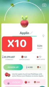 Pokémon Go | X10 Applin | Trade 20k dust or PTC - Read description - Picture 1 of 1