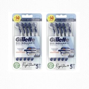 Gillette Skin Guard Sensitive Einweg 10 Rasierer - 2 x 5er-Packungen **kostenlose P&P**