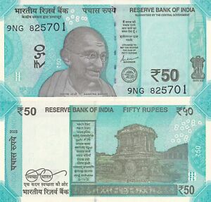 India 50 Rupees 2023 P 111 UNC