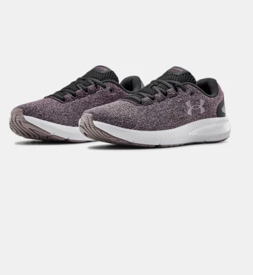 Women UA Under Armour Charged Pursuit 2 Twist Running Shoes Purple 3023305–500 - Image 1 of 4