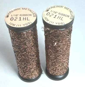 Kreinik Metallic #8 Fine Braid, #12 Tapestry Braid,#16 Med. Braid, 1/16" Ribbon - Picture 1 of 43