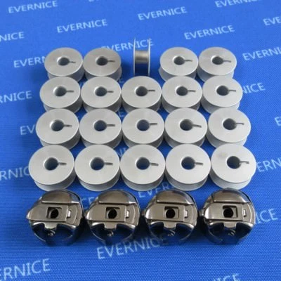 4 PIGTAIL BOBBIN CASE+20 BOBBINS# XC7206001 541678 for BabyLock EMP6 - Image 1 of 4