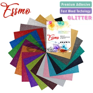 20pcs 20 Colors Glitter Heat Transfer Vinyl 12"x10" T-Shirt HTV Bundle Pack Set - Picture 1 of 4