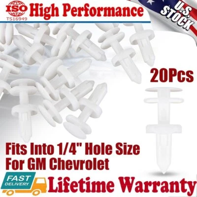 20 Piezas Clips Panel Puerta Retenedor Tipo Empuje Tuerca Soporte Para GMC Chevy C/K 1500 Foto 1 de 4