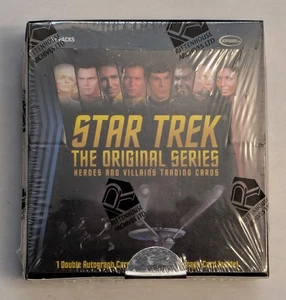 Star Trek La Serie Originale Eroi E Cattivi Card Box Doppio e Singolo Auto - Foto 1 di 4