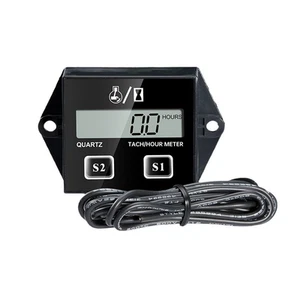 Pequeño motor digital medidor de horas tacómetro recordatorio de mantenimiento cortacésped ATV - Imagen 1 de 9