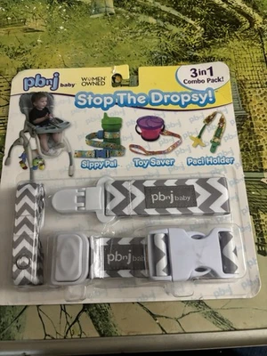 PBNJ 3 Pack Paci Strap, Toy Strap And Sippy Strap New In Package - Image 1 of 2