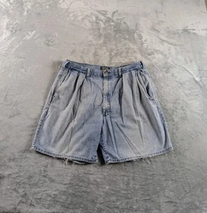 Vintage Polo Country Ralph Lauren Shorts Herren 34 blau Denim plissiert Thrashed USA LESEN - Bild 1 von 17