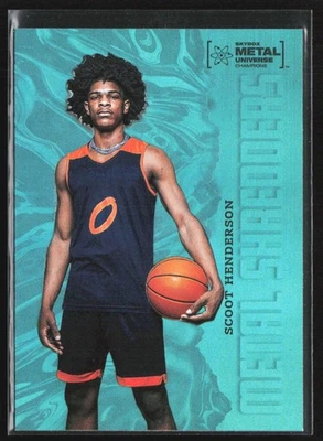 Scoot Henderson 2022-23 SkyBox Metal Universe Aqua #122 - Image 1 of 2