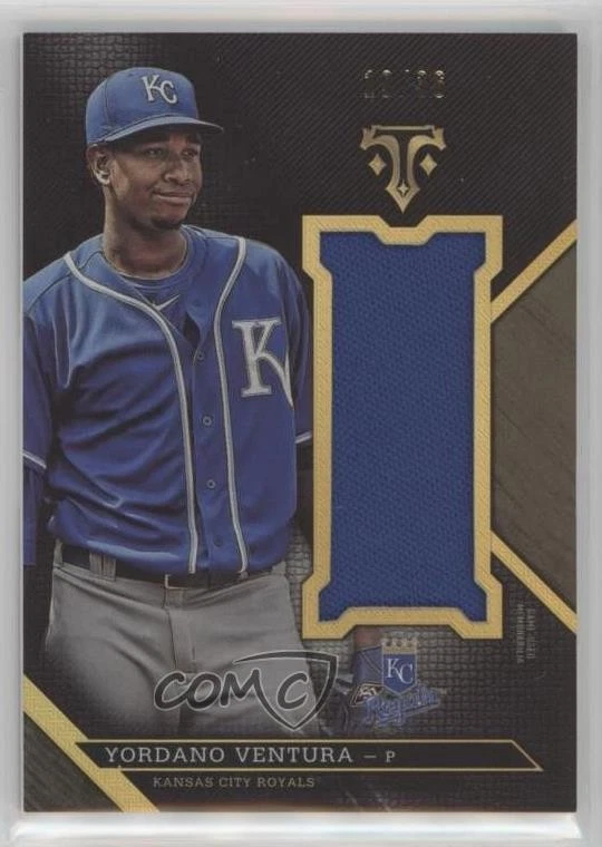 2016 Topps Triple Threads Unity Single Jumbo Relics /36 Yordano Ventura #UJR-YVE - Image 1 of 2