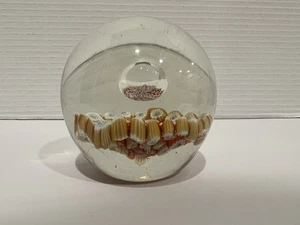 Vintage Large Italian Murano Millefiori Glass Paperweight 3”x3.25 - Picture 1 of 11