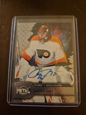 2020-21 Skybox Metal Universe Silver Auto Carter Hart #79 Auto - Image 1 of 2