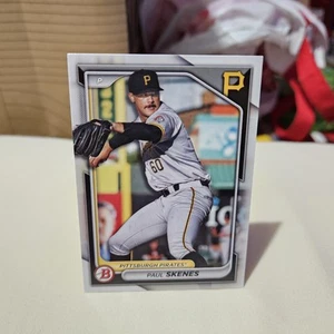 Tarjeta de prospecto de papel de béisbol Paul Skenes 2024 Bowman #BP-125 - Imagen 1 de 2