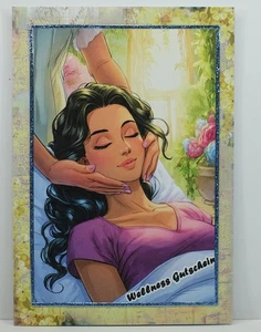 Handarbeit, Karte Glückwunschkarte Geburtstag Welness Gutschein Massage Frau - Bild 1 von 1