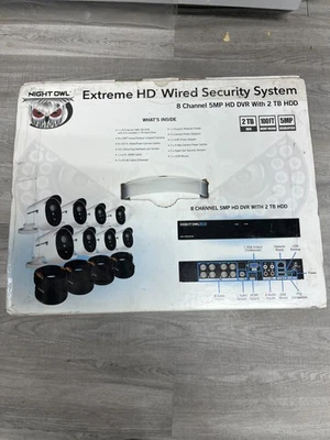 Sistema de seguridad con cable EXTREME HD con disco duro de 2 TB 8 canales 5 MP NIGHT OWL Foto 1 de 4