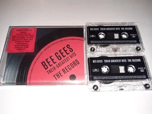 THE BEE GEES- THEIR GREATEST HITS - THE RECORD - DOUBLE CASSETTE TAPE ALBUM 2001 - Picture 1 of 1