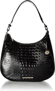 Brahmin Black Amira Shoulder Bag Great Condition - Picture 1 of 15