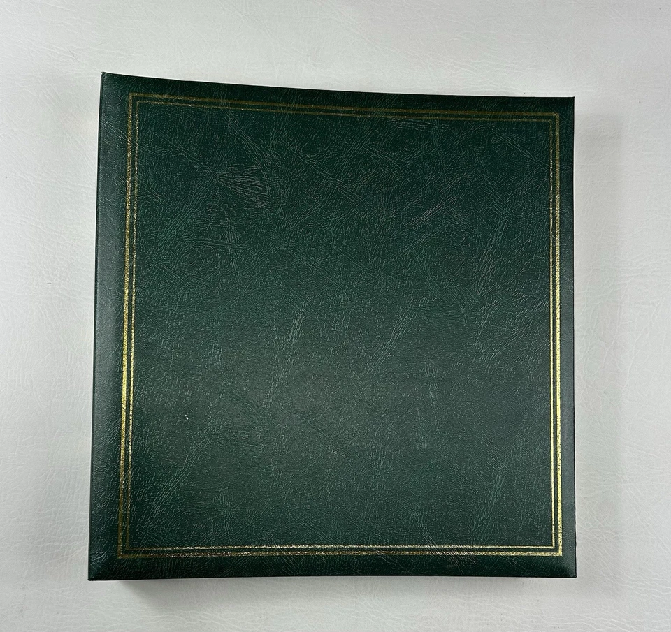 Álbum de fotos de colección biblioteca MBI 400 bolsillo 3 anillos 4x6 verde nuevo Foto 1 de 4
