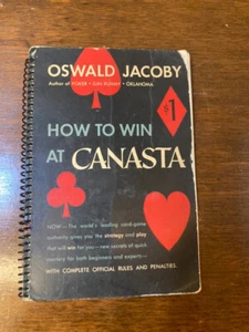 How to Win at Canasta Oswald Jacoby 1949 Spiral Bound Doubleday & Co - Bild 1 von 8