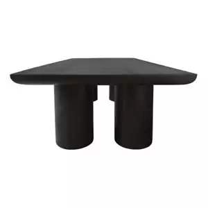 Sullivan Solid Wood Rectangular Coffee Table in Dark Brown Finish - Picture 1 of 5