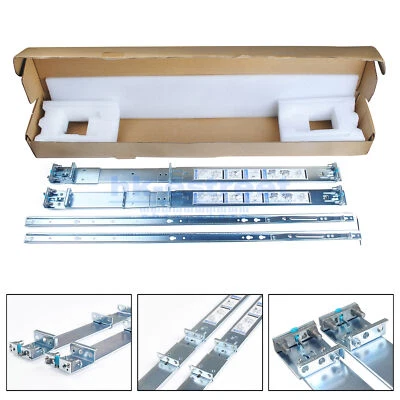 053D7M 1U Static Ready Rail Rails Kit for Dell PowerEdge R230 R320 R330 R340 - Image 1 of 4