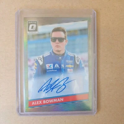 2018 Donruss Racing Alex Bowman Optic Auto /75 (#'d) - Image 1 of 2